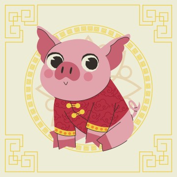 Ilustrasi Shio Babi. (Freepik)